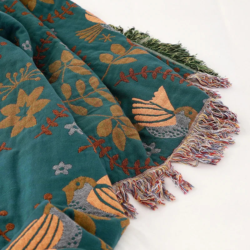 Fashion Cotton Throw Blanket Cover Boho Style