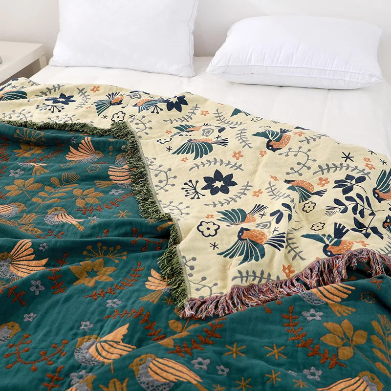 Fashion Cotton Throw Blanket Cover Boho Style